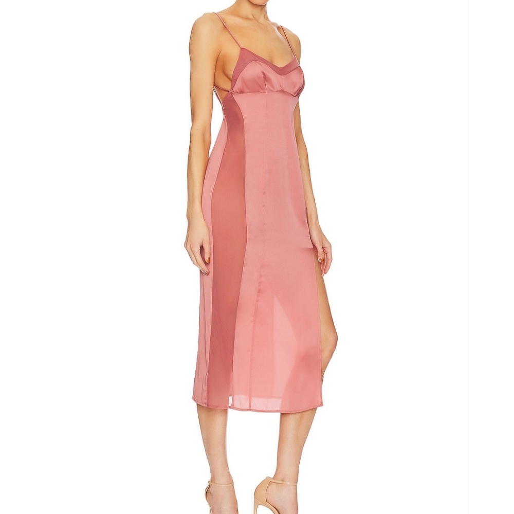 💐FREE PEOPLE CITY COOL MIDI SLIP DRESS SIZE S - Picture 3 of 8